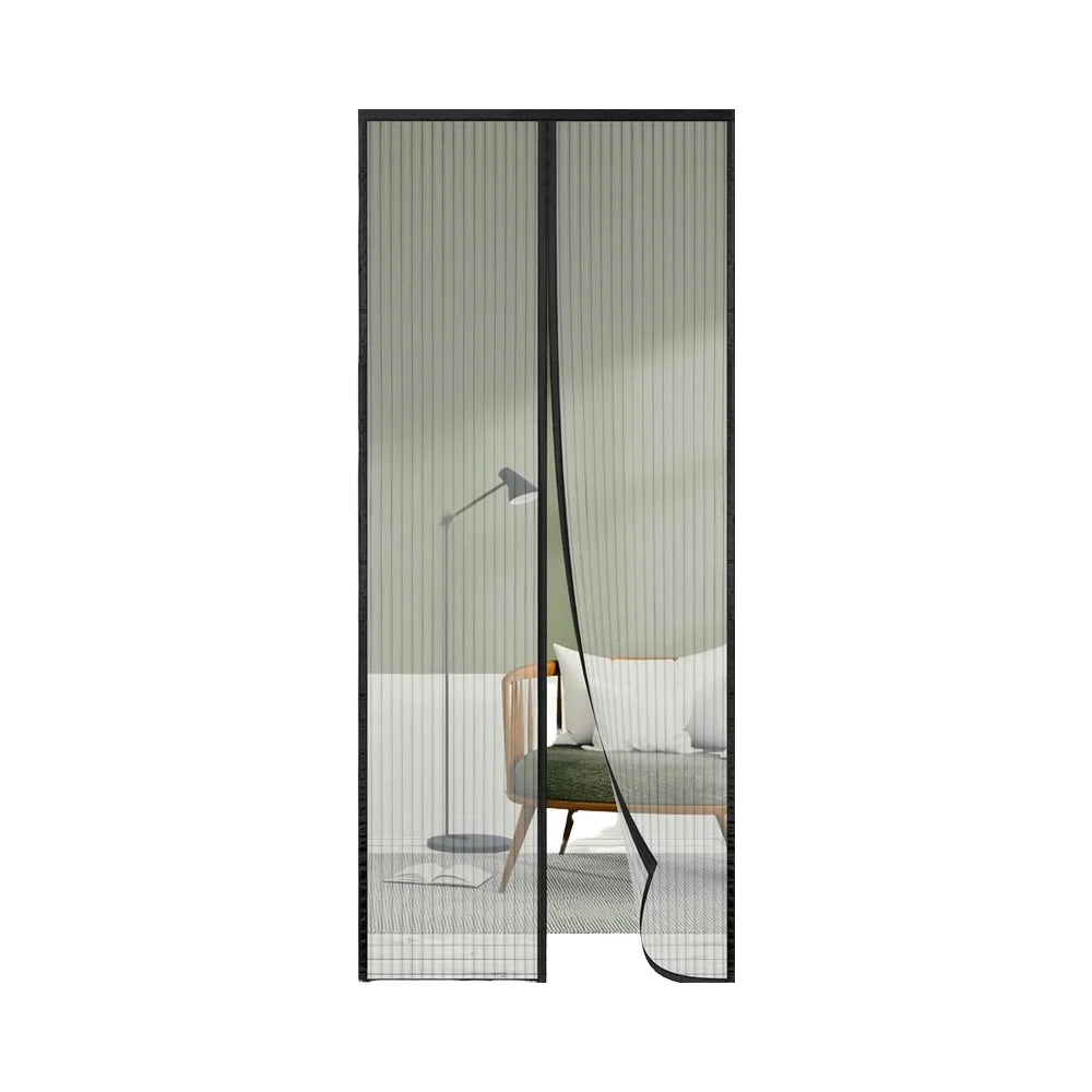 Modern Magnetic Door Net Polyester Yarn Insect Curtain for Bedroom and Living Room