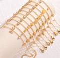 18K Gold-Plated Stainless Steel Bracelet with Round Zircon New Design Geometric Luxury Women's Jewelry for Trendy Anniversaries