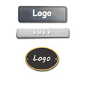 Personalized Garment Bag Accessories Plate Gold Metal Clothing Label Custom Name Tag Brand Sticker Custom Logo