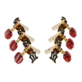 AO-020HV2P 2pcs(Left + Right) Classical Guitar Tuning Key Gold /Black Plated Peg Tuner Machine Head(long) String Tuner