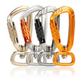 4KN Aluminum Custom Carabiner Clip for Dog Leash Swivel Dog Carabiner Snap Hooks for Pets Camping Backpack Keychain Clip