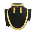 New 24k Jewelry Set Gold Independent Packaging Riding Crop Chain European and American Women's Necklace Earrings Bracelet