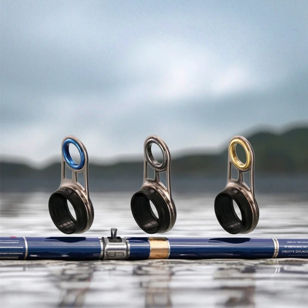 Histar LMH Wholesale High Strength Ceramic Stainless Steel Frame Fishing Rod Guides Spinning Sea Fishing Tackle for River Use