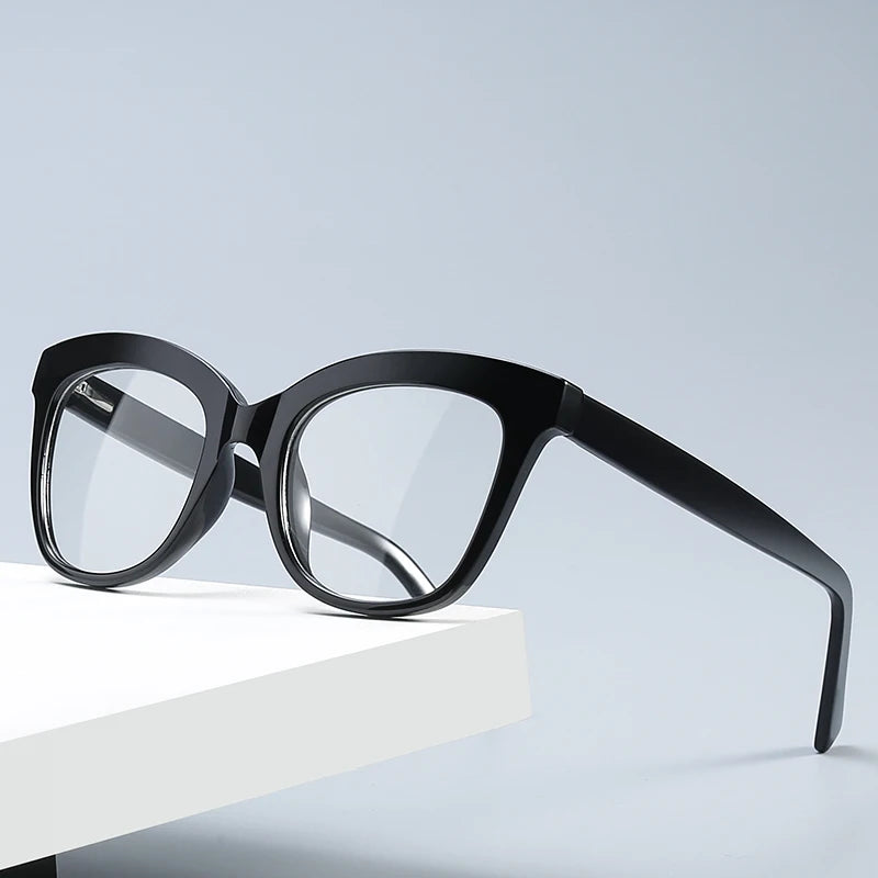 Wholesale Spectacles TR90 Women's Eyewear with Custom Logo Clear Optical Frames and Anti Blue Light Blocking