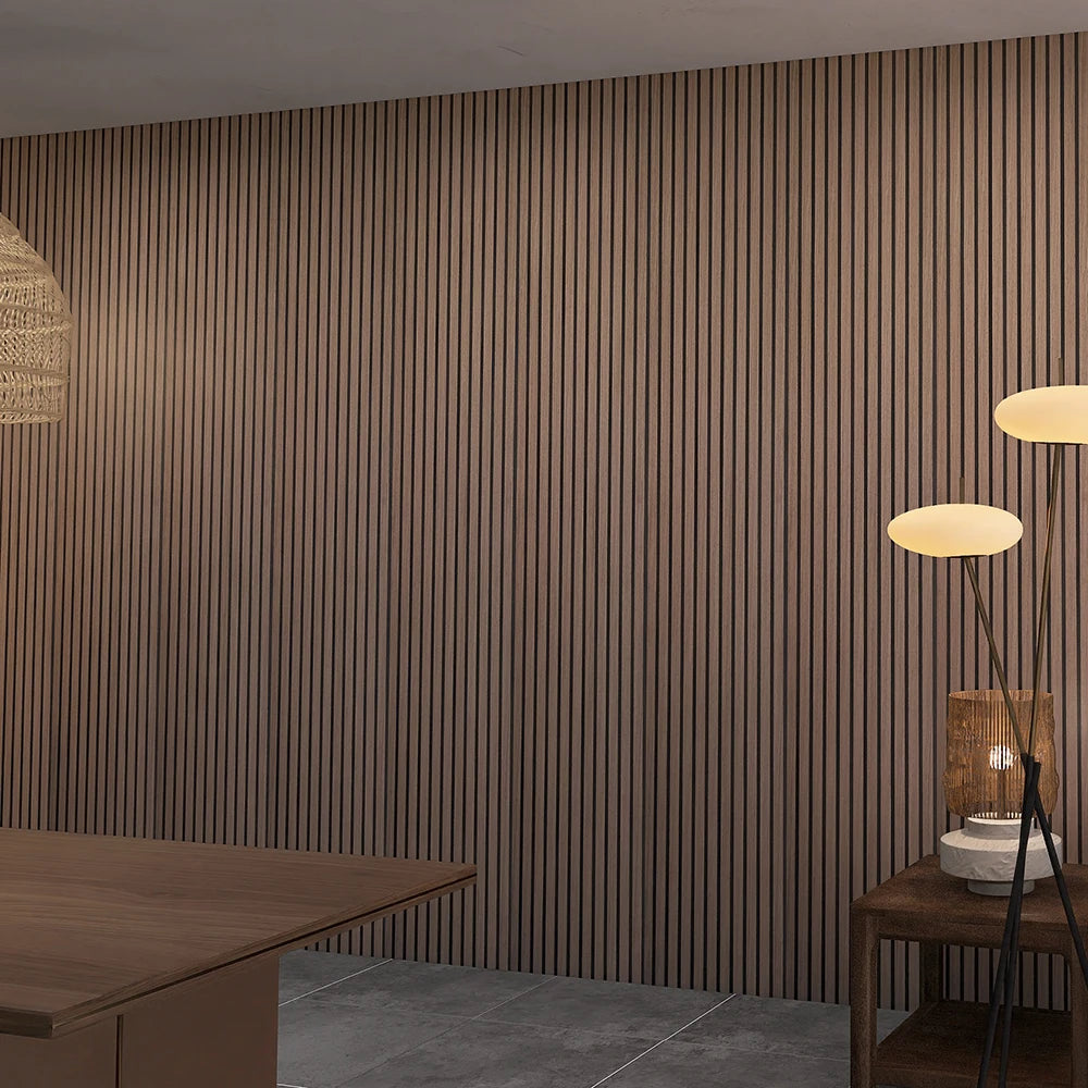 For KASARO Modern 3D Design 3D Model Soundproof Wooden Slats Acoustic Panels for Hotel Acoustic Wall Decoration