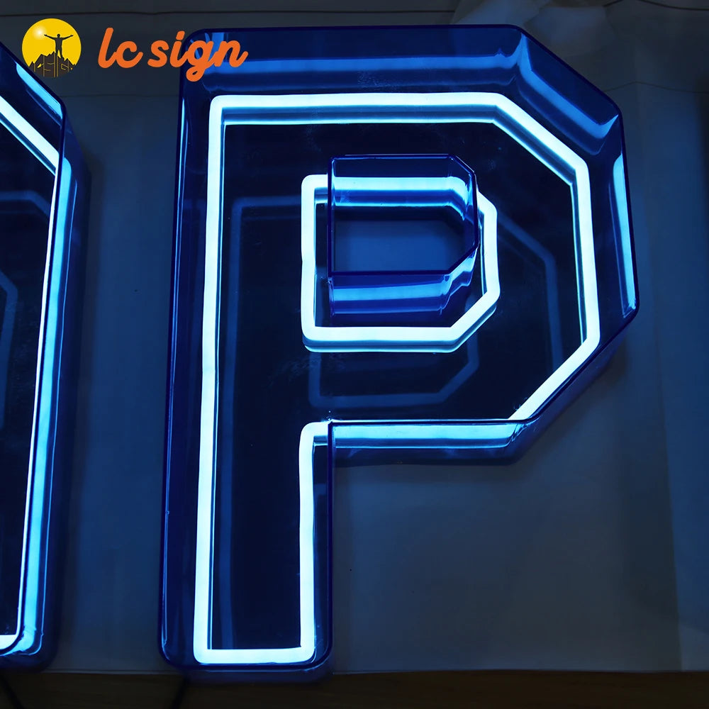 Wholesale Luminous Characters Indoor Display 3d logo Led Illunmiated Sign Board Acrylic Custom Sign Display for Store Business