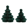 Recycle Eco-friendly Paper Honeycomb Multi-color Tree Shape Ornaments Magnets Close Christmas Bauble Festival Decoration