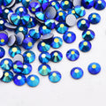 Hisenlee Wholesale AB Color SS20 Glisten Glass 3D Design Hot-Fix Loose Rhinestone Flat Base Nail Charms Luxury Woman Decorations