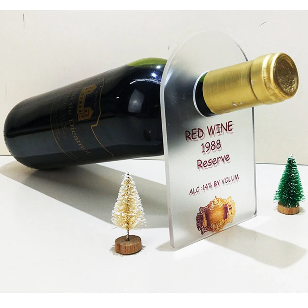 140*83*4mm Sublimation Blanks Customizable Acrylic Wine Holders Ice Buckets & Beverage Tubs for Business & Christmas Gifts