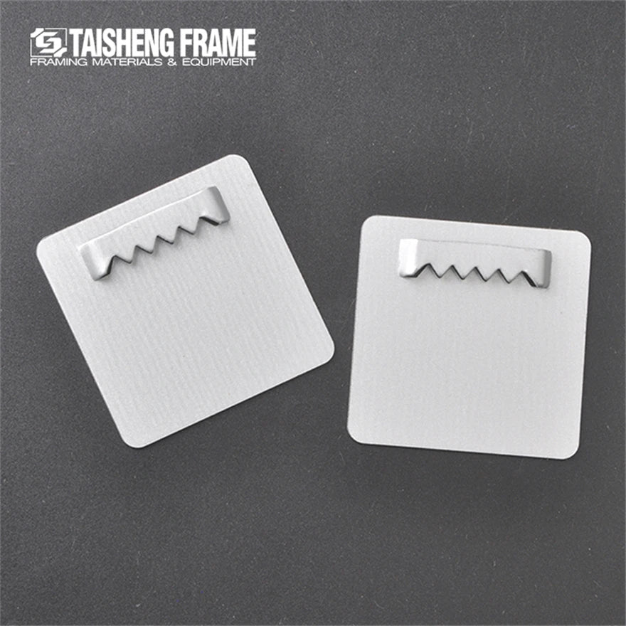 TS K340 Photo Frame Accessories Metal Plate Saw Tooth Mirror Hangers