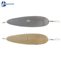 304 Stainless Steel 11 Inch Gold Chrome Silver Fishing Flutter Spoon Lure With Light