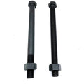 OEM Customized 4.8 8.8 Grade Carbon Steel Black Hex Bolt Part Thread M8 M10 Galvanized Hexagonal Head Long Bolt M4 X 3inch