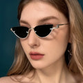 2024 Hip Hop Trend Sunglasses Metal Half Frame Sunglasses Gradient Color Custom Logo Sunglasses for Women