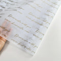 Luxury Custom Size White Wrapping Gift Tissue Paper Silk Print Cloth Shoes Packing Tissue Paper With Black Logo