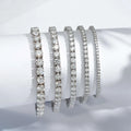 Ready to Ship 2024 Hot Sale Diamond Jewelry Gold Plated 925 Silver Moissanite Tennis Bracelet