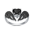 C8279 Abiding Shield 3 Years Long Lasting Plating Jewellery Wholesale Fine Jewelry Black Onyx Stone 925 Sterling Ring Silver