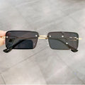 Sunway Eyewear Customization Custom Logo Designer Stylish Square Small Frame Metal Women Men Sunglasses
