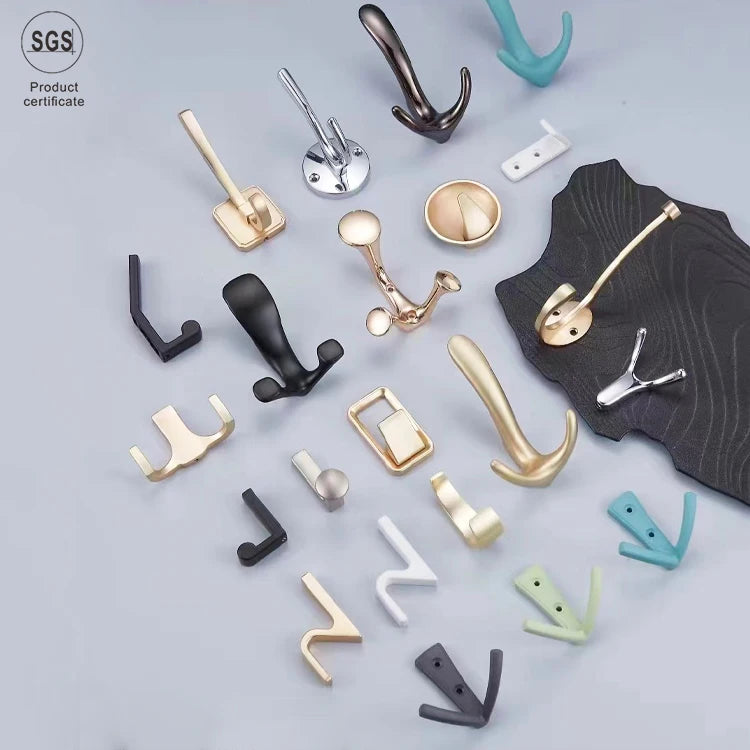 New Listing Modern Creative Display Towel Zinc Alloy Wall Mount Hat and Coat Hook Hat Hooks