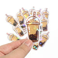 Vograce Water Proof Uv Resist Business Made Self-Adhesive Pvc White Vinyl Sticker Printed Die Cut Logo Custom Stickers