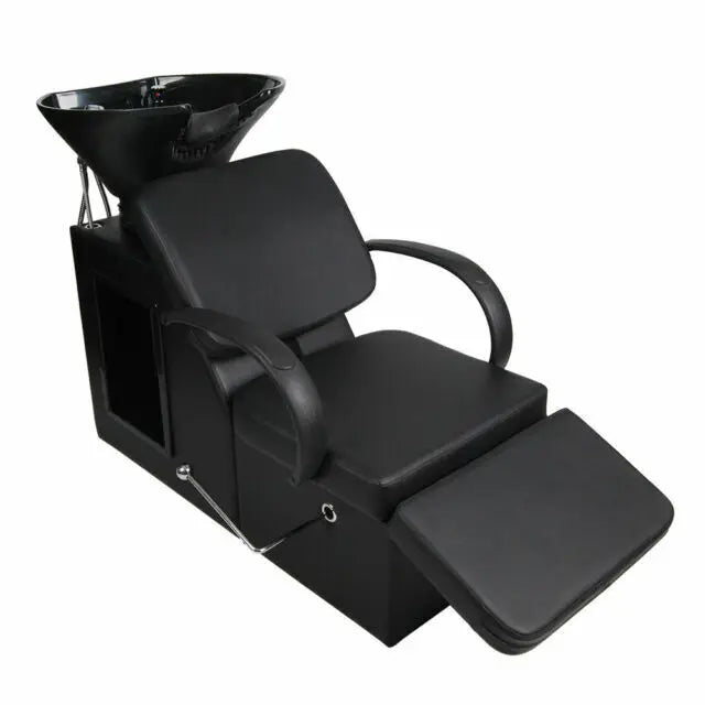 S.W Beauty Hair Salon Shampoo Bed Head Spa Ceramic Wash Basin Shampoo Beds Barber Shop Furniture Shampoo Chair Bed