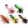5.5cm 9g Floating Bionic Frog Lure Black PVC Hard Bait for Freshwater Bass & Saltwater Fish Durable Plastic
