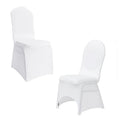 Factory Direct Wholesales White Spandex/Polyester Universal Stretch Chair Slipcover for Weddings and Dining Parties