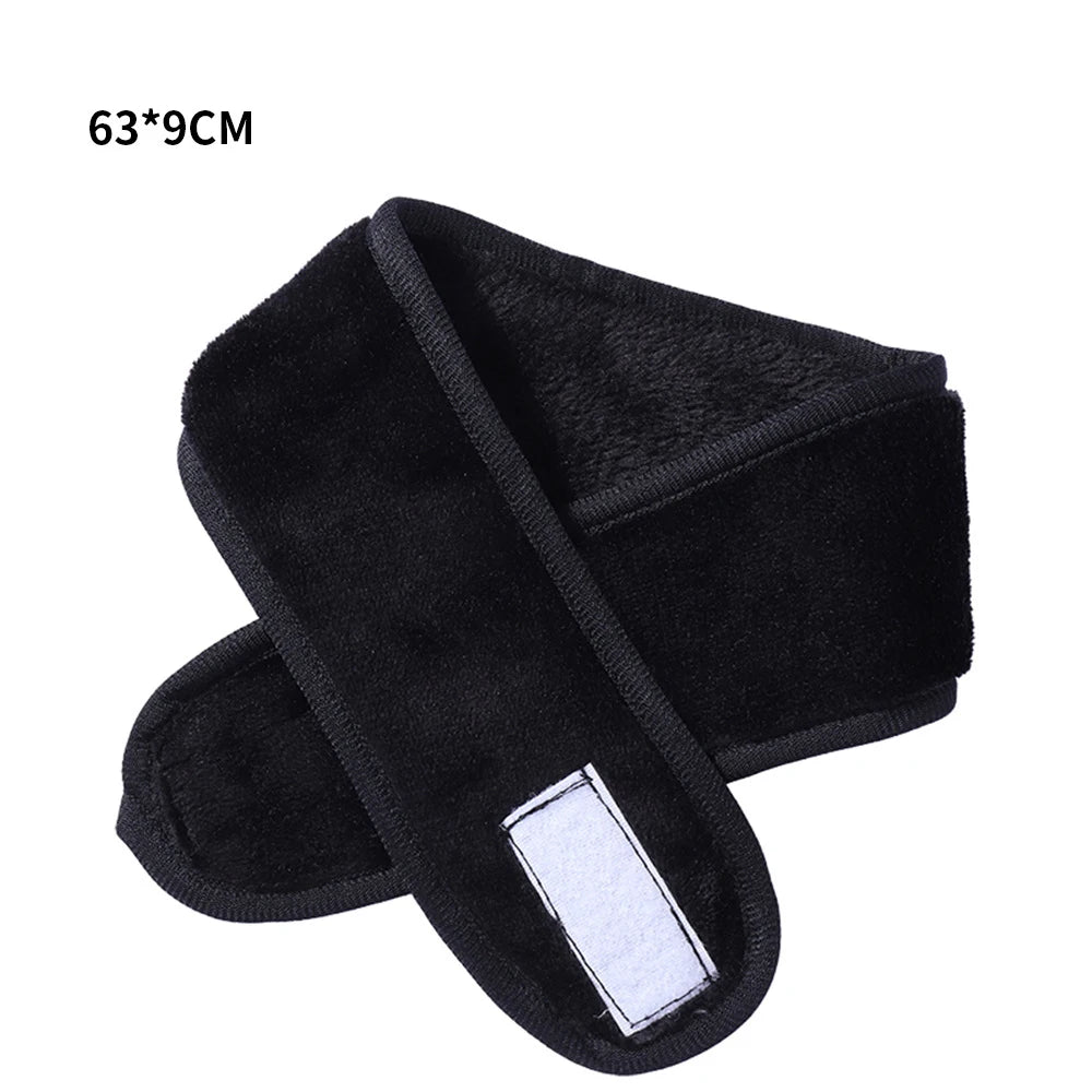 Black Women's Sponge Skincare Headband-Customized Protective Sports & Gym Hairband