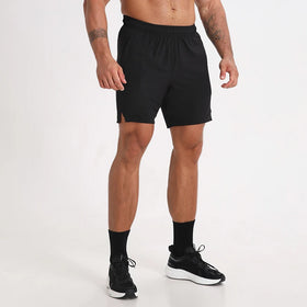 Men Workout Gym Shorts Polyester Athletic Shorts Lightweight Bodybuilding Training Stretchy Short With Pockets