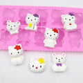209 Cat Head Animal Baking Mold Chocolate Sandwich Cake Mold Aromatherapy Candle Candy Mold Reused Chocolate