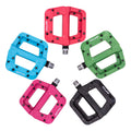 ZTTO MTB DU Bushing Bearings Nylon Ultralight Flat Pedal XC AM Mountain Road Bike BMX Anti-slip Big Foot Plastic Bicycle Pedals