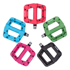 ZTTO MTB DU Bushing Bearings Nylon Ultralight Flat Pedal XC AM Mountain Road Bike BMX Anti-slip Big Foot Plastic Bicycle Pedals