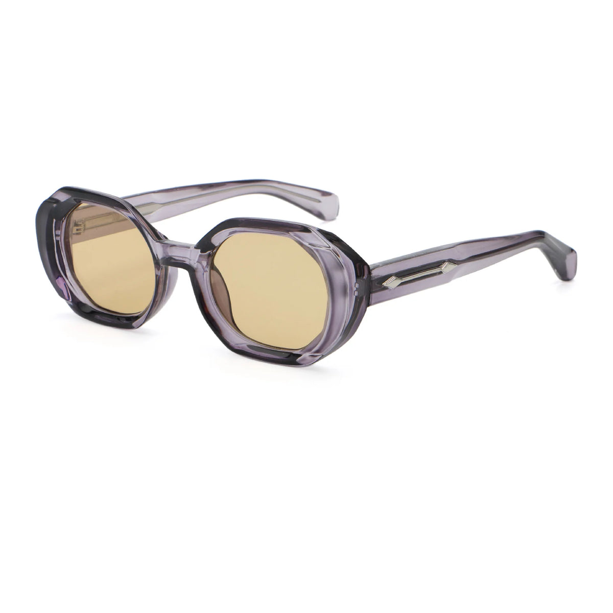 Custom Logo UV400 Women Polarized Sunglasses High Quality Acetate Glasses Lenses in Black Orange Frames for Cycling MegaBDM