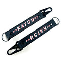 Promotional Custom Motorcycle Lanyard Keychain Black Short Strap with Embroidery Metal Material and Logo Printed Key Tags