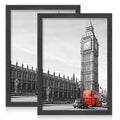 A5 Black Wood Poster Frame with Plexiglass Front Photo Frame Picture Frame for Wall Mounted