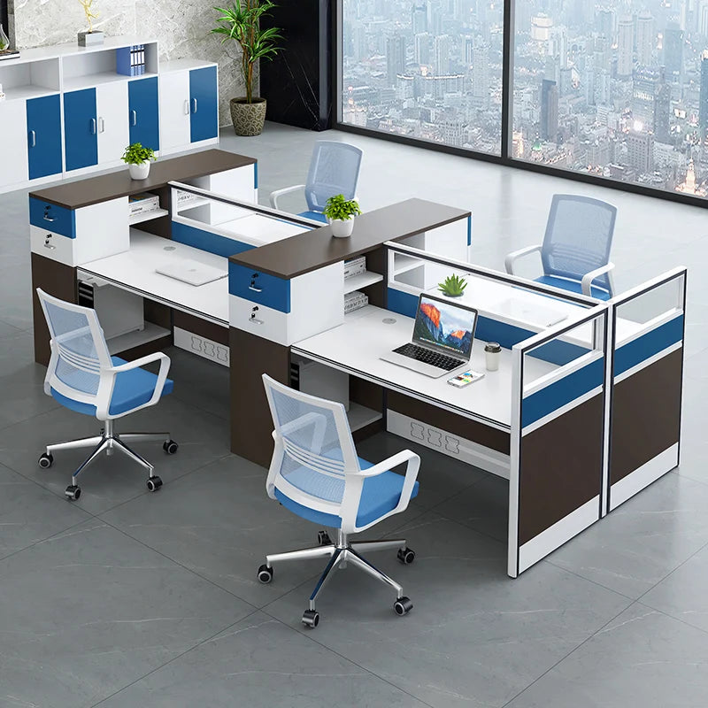 Modern Extendable Waterproof Partition Office Furniture Workstation Tables Cubicles Home Office Workstation