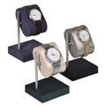 High Quality Elegant Designed Leather Watch Display Stand with Metal Stand for Luxury Jewelry Storage