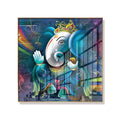 Lord Ganesha Prints Hindu Gods Pictures Glass Posters Crystal Porcelain Wall Art Indian Gods Ganesha Abstract Painting