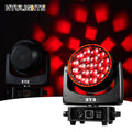 19x25W DMX512 RGBW LED Moving Head Light with Aluminum Construction IP33 Beam Wash Halo Effect for Night Club DJ