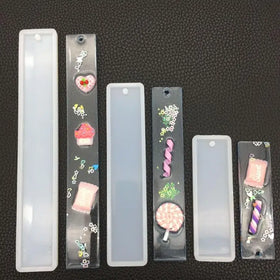 HY Silicone Bookmark Resin Mold for DIY Craft Tools Transparent Mold