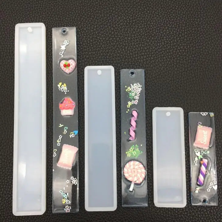 HY Silicone Bookmark Resin Mold for DIY Craft Tools Transparent Mold
