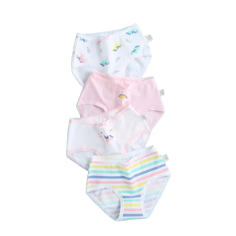 Summer Cotton Children Girls Briefs Comfortable Underwear Wholesale Girls Underwear