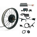 Most Powerful Fastest 48-72V 3000-5000W Hub Motor 20/24/26x4.0" 175mm 190mm Electric Fat Wheel Rear Wheel Ebike Conversion Kits