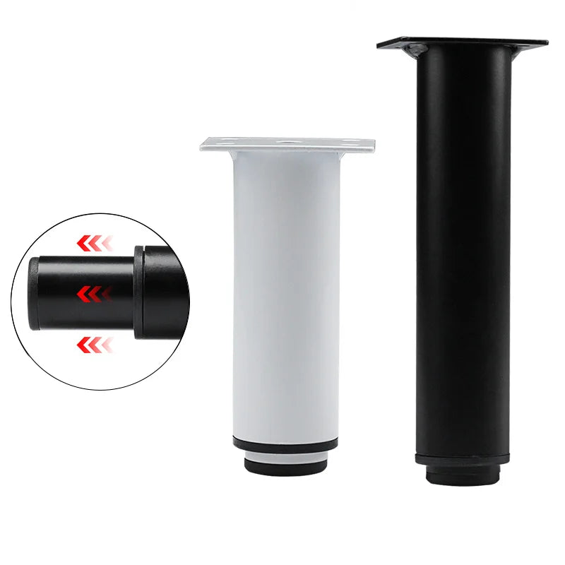 Wholesale Bed Legs Height Adjustable Round Metal Sofa Legs Metal Furniture Legs