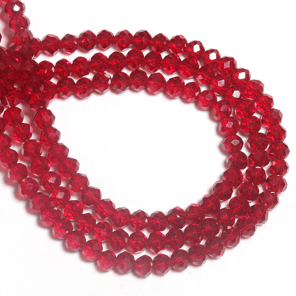 Wholesale Faceted Glass Rondelle Loose Beads 2/3/4mm for DIY Jewelry-for Earrings Bracelets Necklaces