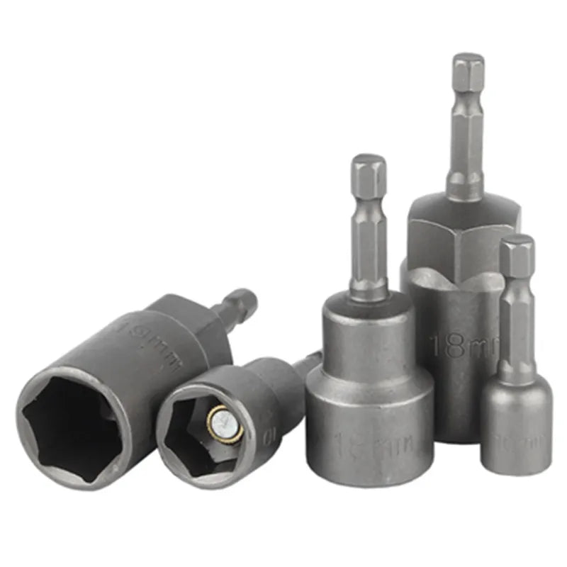 Magnetic Nut Driver Setter Socket Adapter Hex Shank