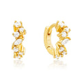Gemnel Designer Inspired Hinged Hoop Summer 925 Silver Cartilage huggies Earrings Gold