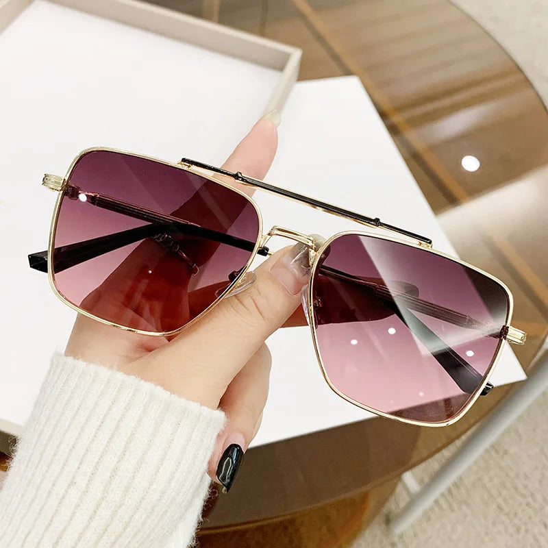 2026 New Personality Double Beam Metal Toad Sunglasses for Men Sunscreen Riding Driving Sunglasses With Wholesale Price