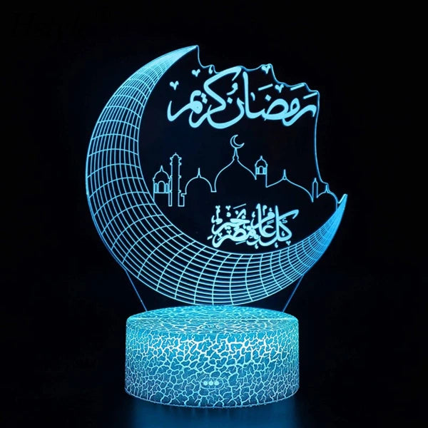 Ramadan Decoration LED Lights for Home Desktop Lights Moon Stars Remote Control Colorful Lamp Islamic Eid Mubarak Gifts SD1583