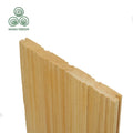 MUMU Woven Fluted Timnber Slat Decoration Charcoal Oak Wood Wall Sheet Cladding Solid Pine Wooden Board