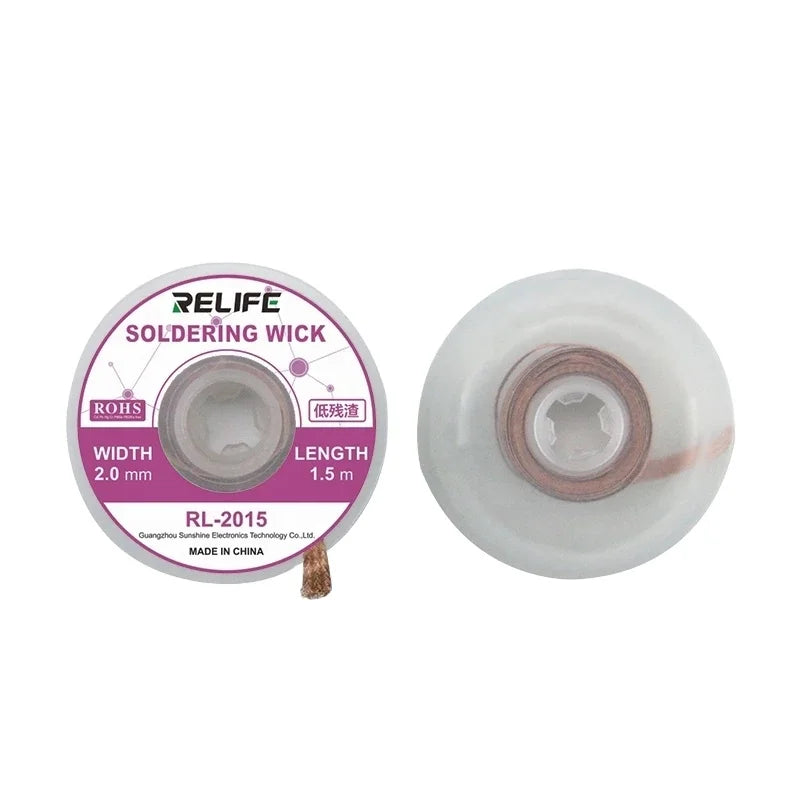 RELIFE  Desoldering Braid 3mm 2.5mm 2mm 1.5mm Welding Solder Remover for Phone PCB BGA Welding Repair Tool of  Solder Wick